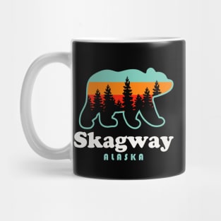 Skagway Alaska Travel Retro Bear Mountains Mug